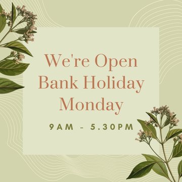 Open Bank Holiday Monday