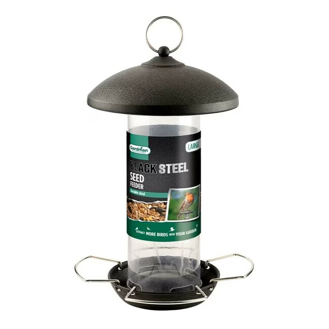 Bird care - Gardman Large Black Steel Feeders