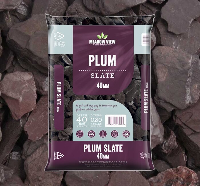 Stone - Meadow View Plum Slate 40mm