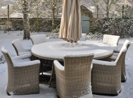 Winter care for garden furniture